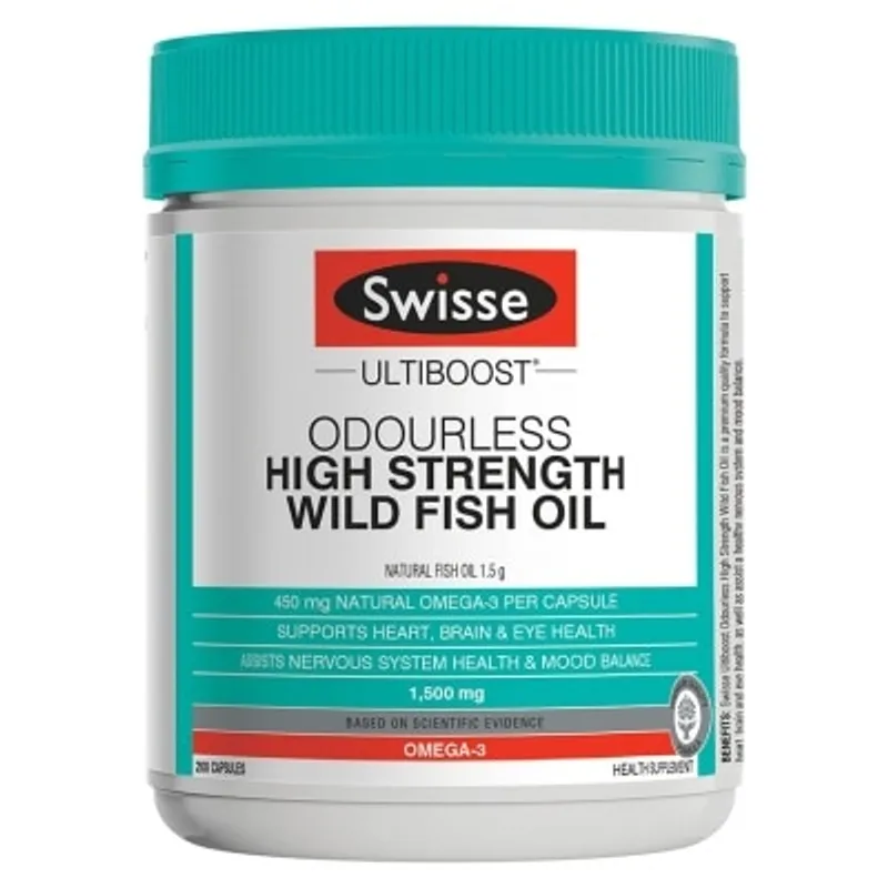 SWISSE Swisse Ultiboost 無腥味高濃度野生魚油 200粒裝