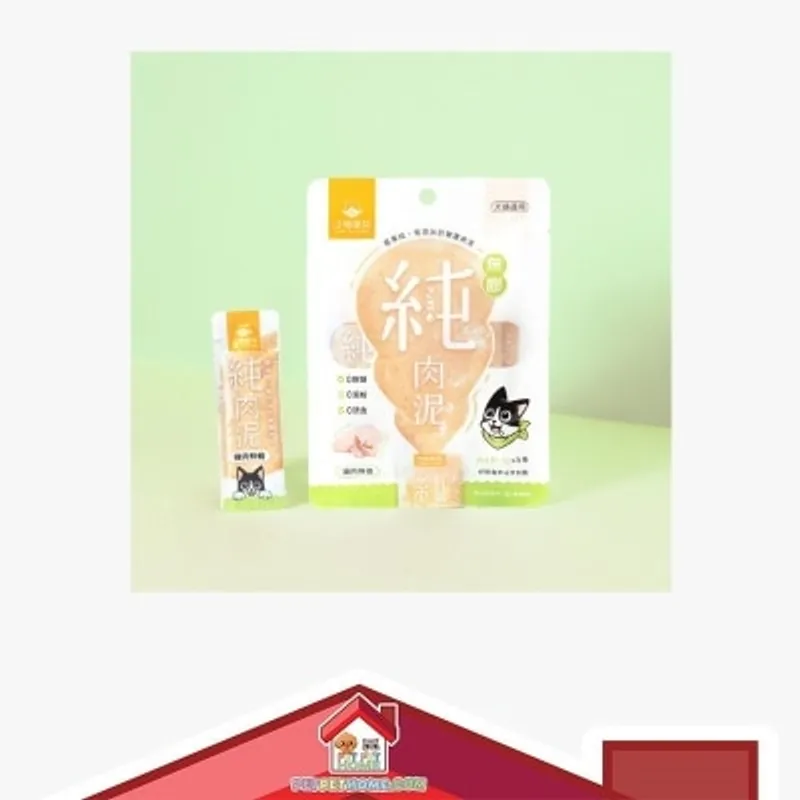 汪喵星球 無膠純肉泥 雞肉鮮蝦 6g x 5條 [SN539]