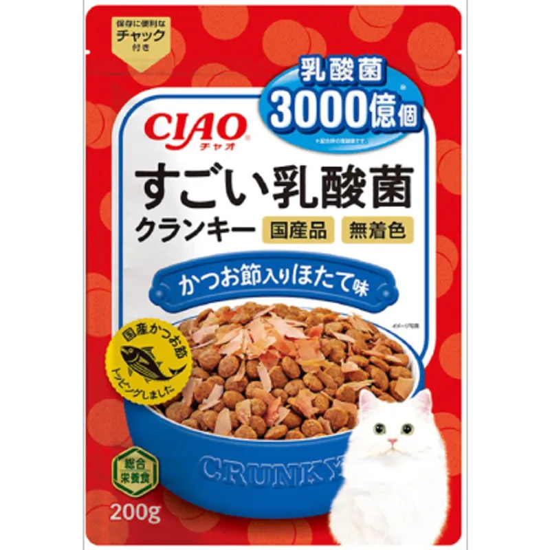 INABA CIAO - 3000億個乳酸菌夾心乾糧系列 - 木魚入 帶子味 (P-253)
