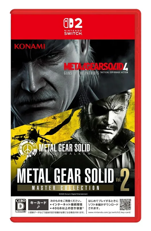 NS2《METAL GEAR SOLID MASTER COLLECTION Vol.2》日版 (日文、英文)