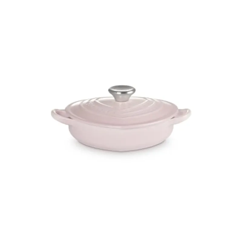 Le Creuset 心型琺瑯鑄鐵淺底鍋 20厘米 Shell Pink