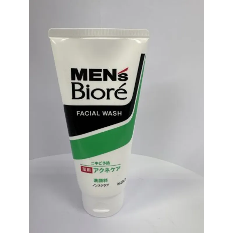 Biore碧柔男士洗面膏130G-暗瘡護理(綠)