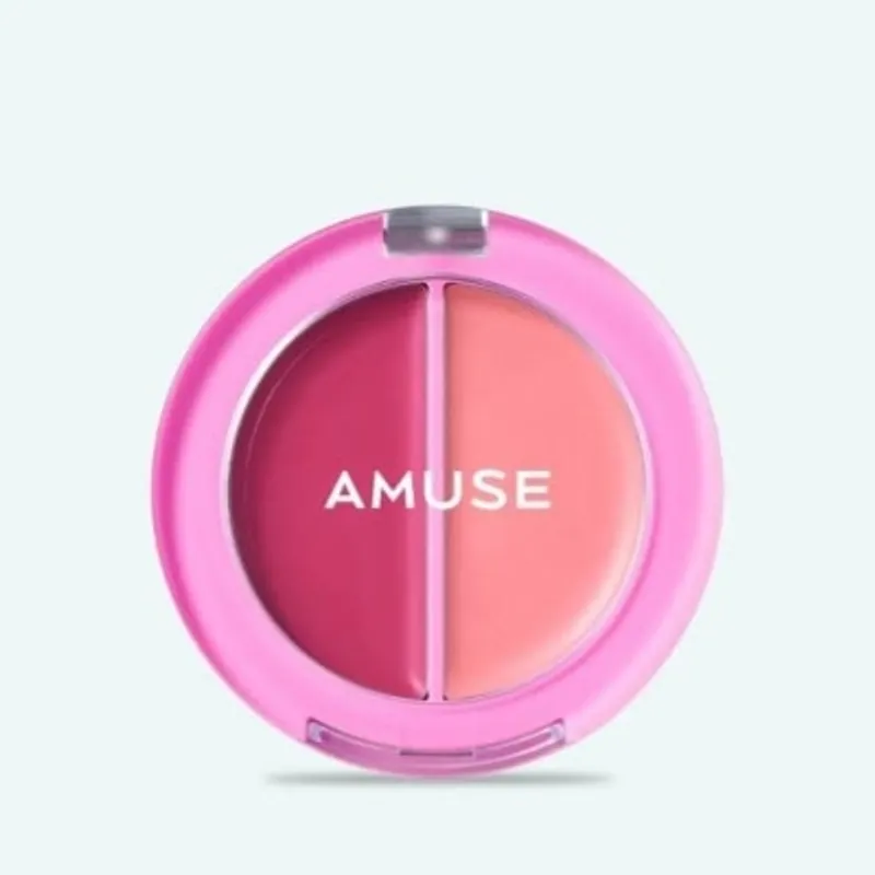 AMUSE 唇頰兩用雙色胭脂膏 - 04 葡萄