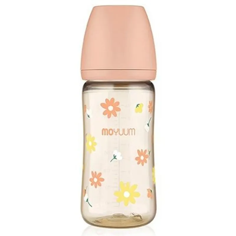 Moyuum寬口奶瓶270ml/9oz(粉色)