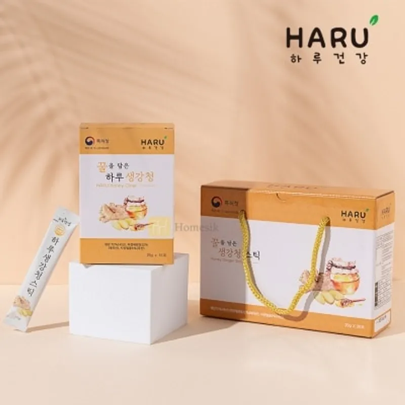 HARU HEALTH 100% NFC 專利生姜蜂蜜漿棒 20g x 30包裝 (商家直送-5個工作天內送到府上;滿$500免運)