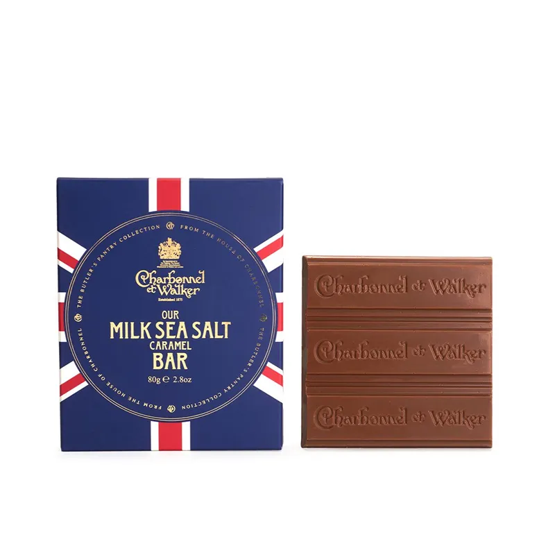 CHARBONNEL ET WALKER 英国国旗系列海盬牛奶排装朱古力 80G