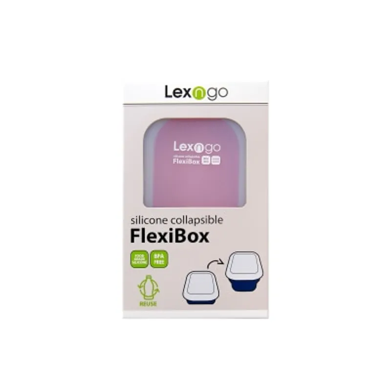 Lexngo 矽膠蓋可摺疊食物盒 (小)