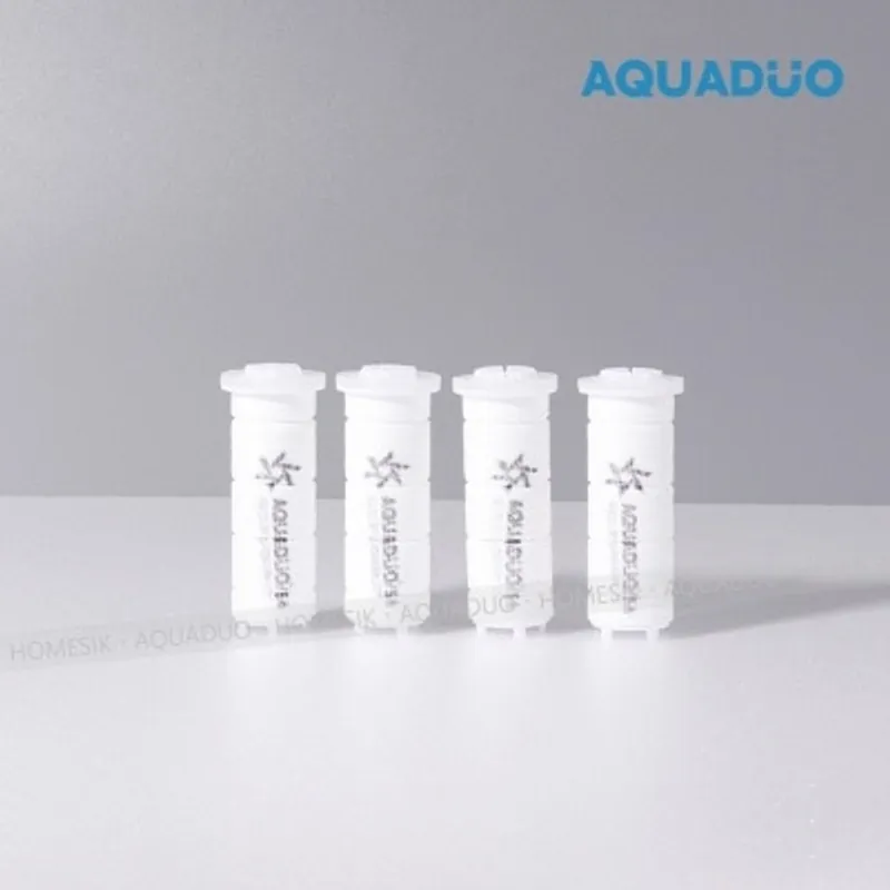 AQUADUO 旅行用迷你沐浴過濾花灑頭PLA濾芯 (4件裝) 330RF-R4 (商家直送-5個工作天內送到府上)