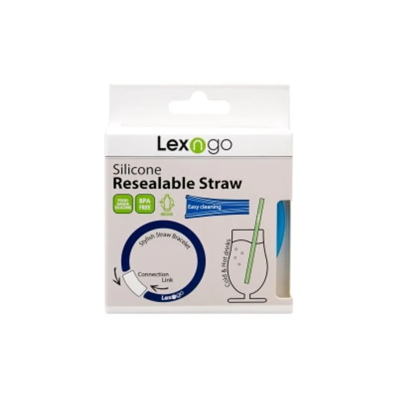 Lexngo 手環型可拆洗重用矽膠飲管