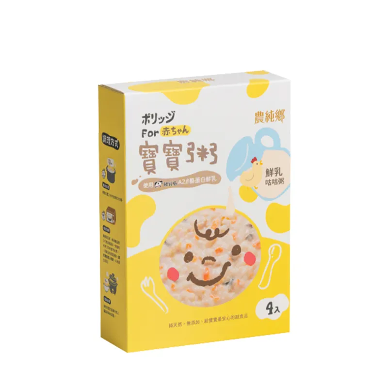 农纯乡 - 鲜乳咕咕粥 150克 x 4入