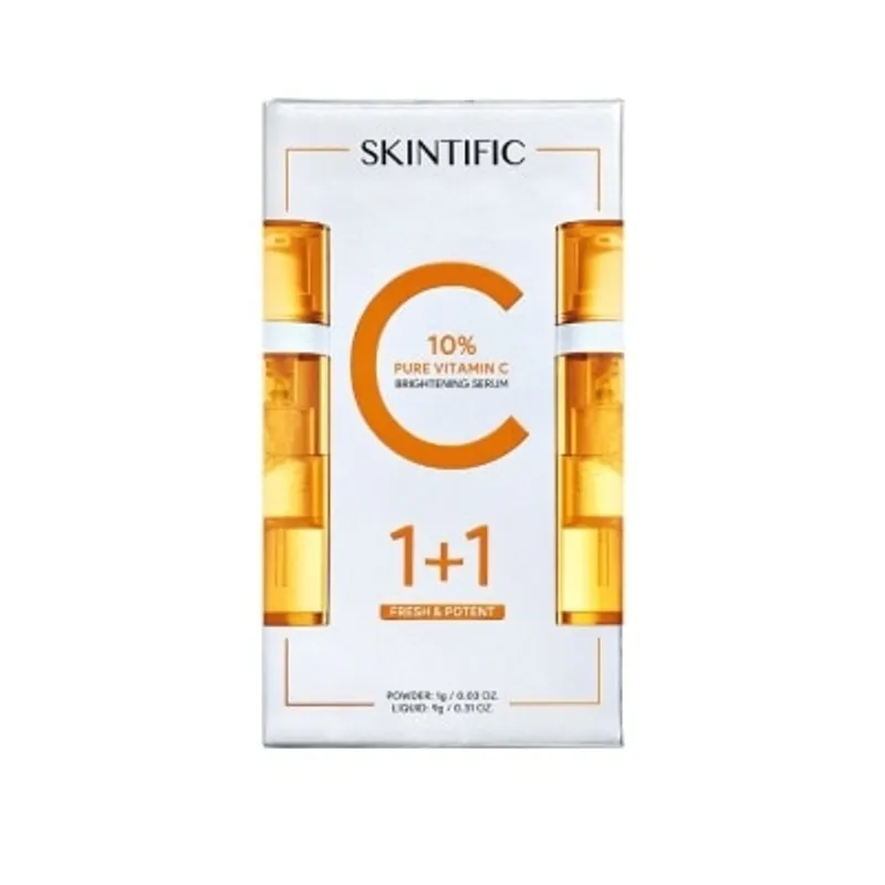 SKINTIFIC 10% 煥活維C雙艙精華(1克+9克)X2