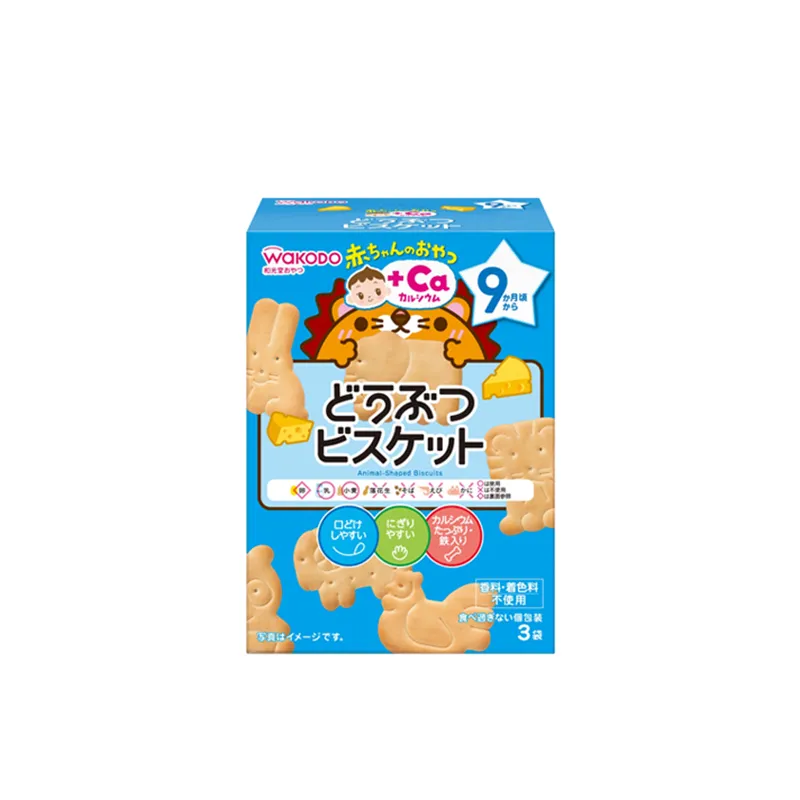 和光堂芝士动物加钙饼 (11.5克X3袋)
