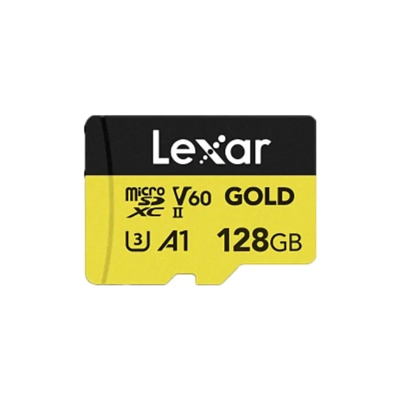 Lexar Professional GOLD microSDXC V60, UHS-II 記憶卡 128GB