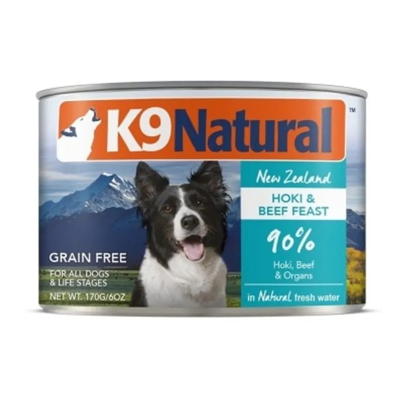 K9 NATURAL K9 狗罐頭 - 牛肉 藍尖尾鱈魚盛宴(170g) - K9 Natural