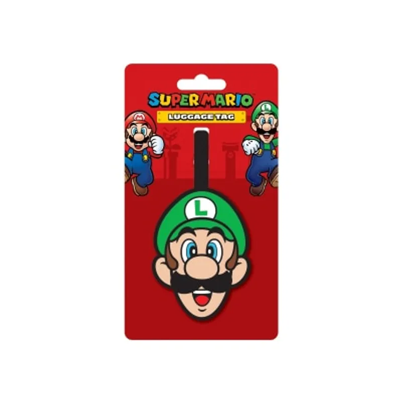 NINTENDO 任天堂 Mario 瑪利歐多功能行李吊牌 Luigi 路易治
