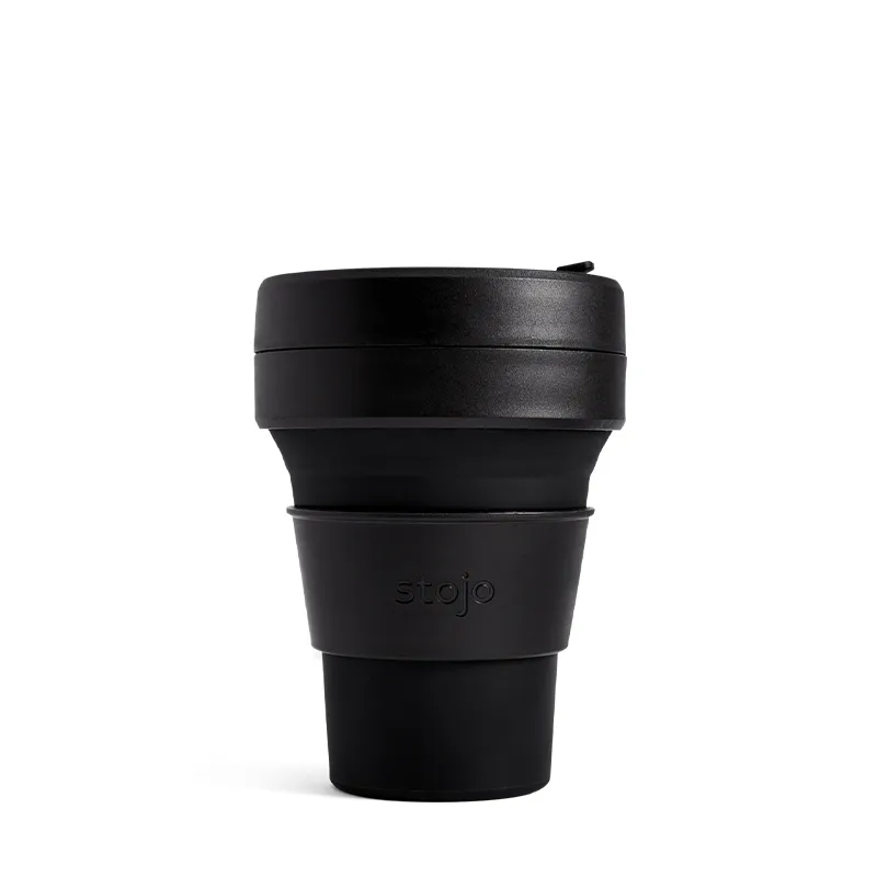 Stojo - 环保高耐热矽胶迷你摺叠杯237 ml 黑色