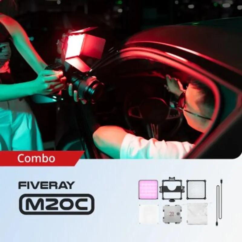 Zhiyun 智雲 Fiveray M20C 20W RGB LED 便攜補光燈