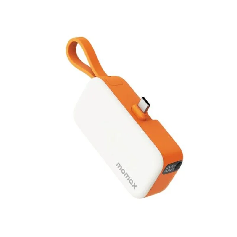 MOMAX 5000mAh內置可折疊USB-C移動電源(橙色) IP130M