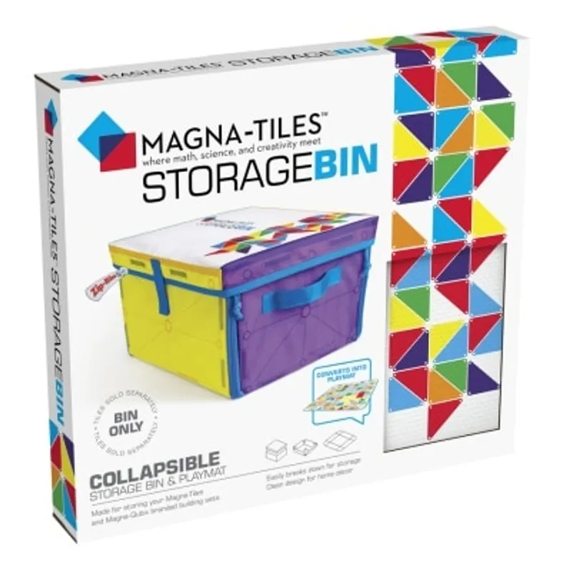 MAGNA-TILES 磁力片積木玩具 - 2合1遊戲墊收納箱