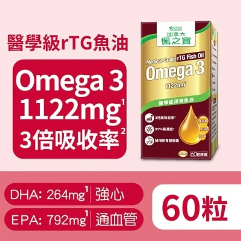 楓之寶 醫學級rTG 深海魚油奧米加3(60粒)