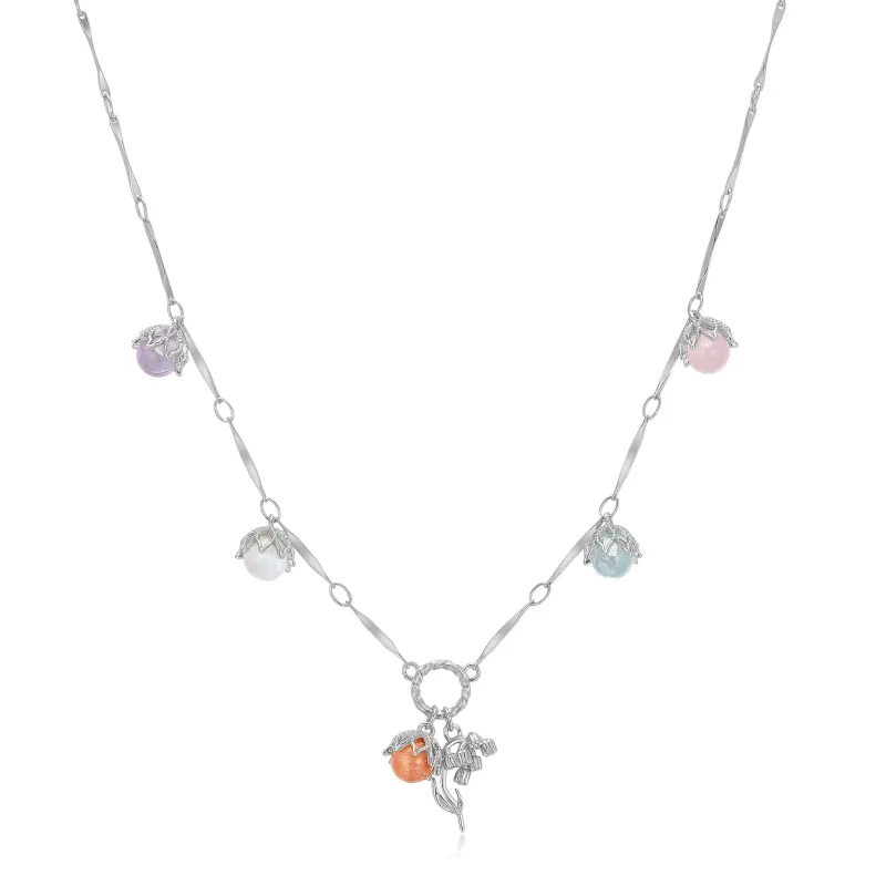 LILY OF THE VALLEY｜Silver Dangle Choker