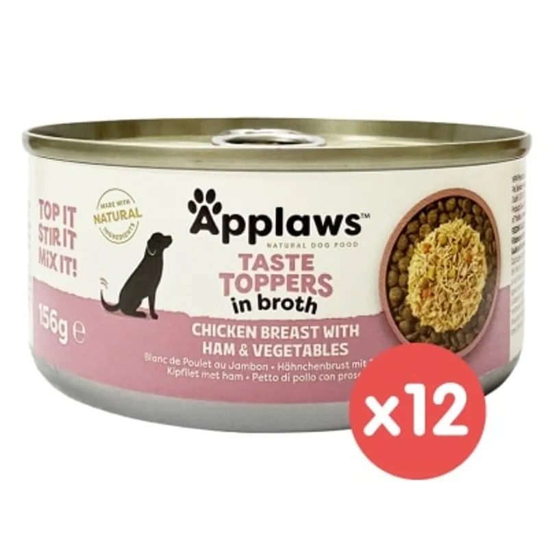 APPLAWS 雞柳火腿蔬菜狗罐頭 (156g x12) 898430 APP-3035_12