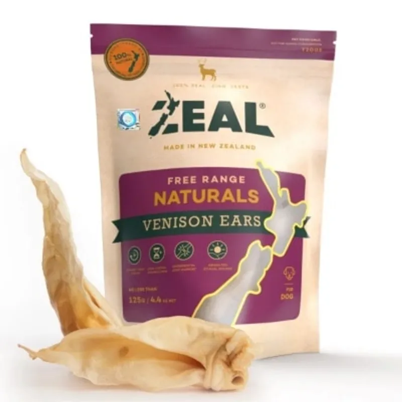 Zeal - Venison Ears 鹿耳 (3–5 pcs) 125g