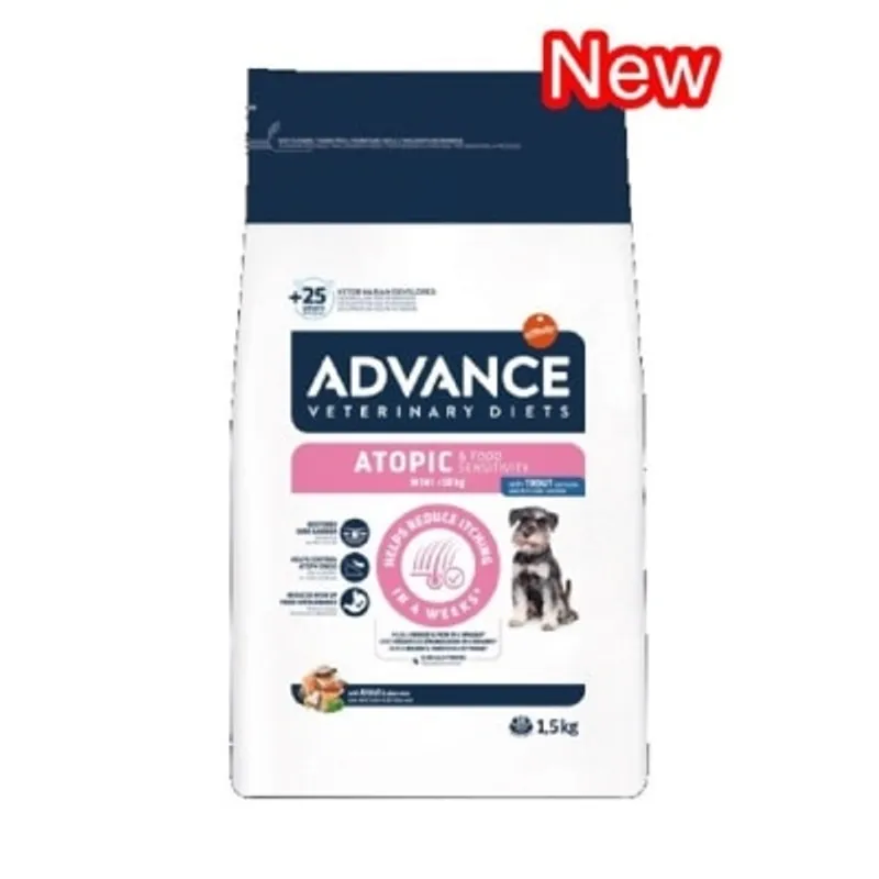 ADVANCE Advance 處方狗糧 Atopic 皮膚專用（適合體重1-10kg小型犬種) 1.5kg