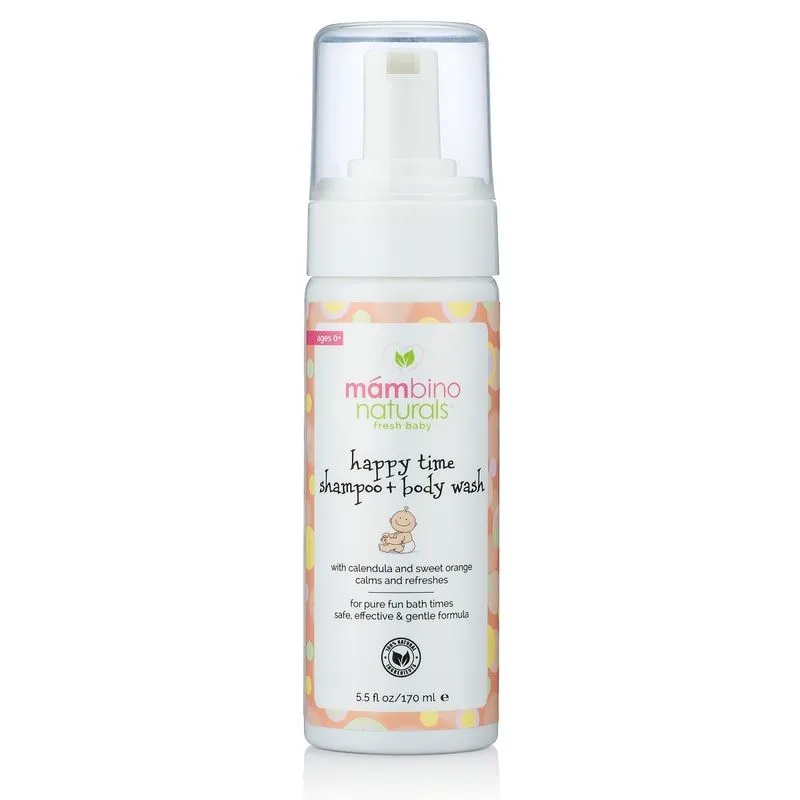 Mambino Organics 二合一舒敏洗髮沐浴泡泡 (甜橙味) 170ml