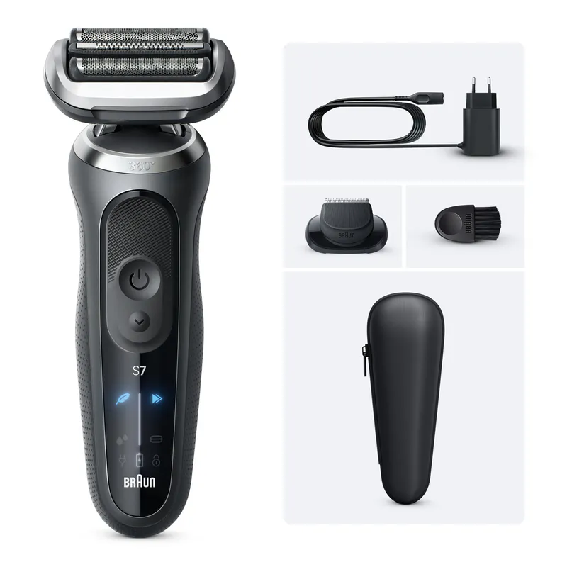 BRAUN 7系列乾濕兩用電鬚刨 72-G1200s 灰色