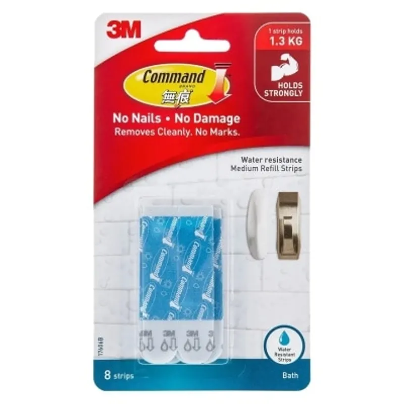 3M - 無痕 防水膠貼 (中型) (17606B)