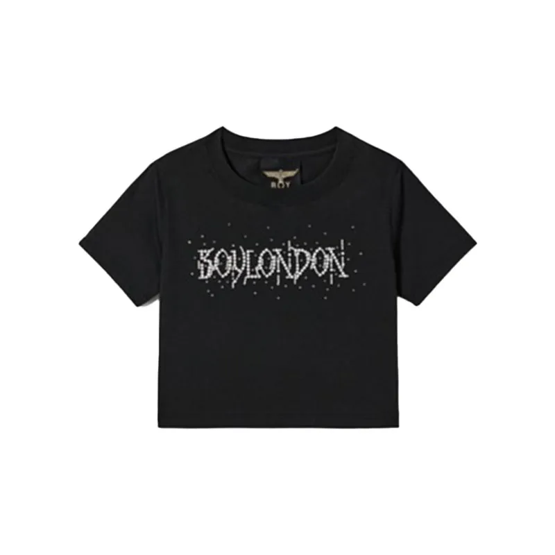 BOY LONDON LOGO 闪钻T恤