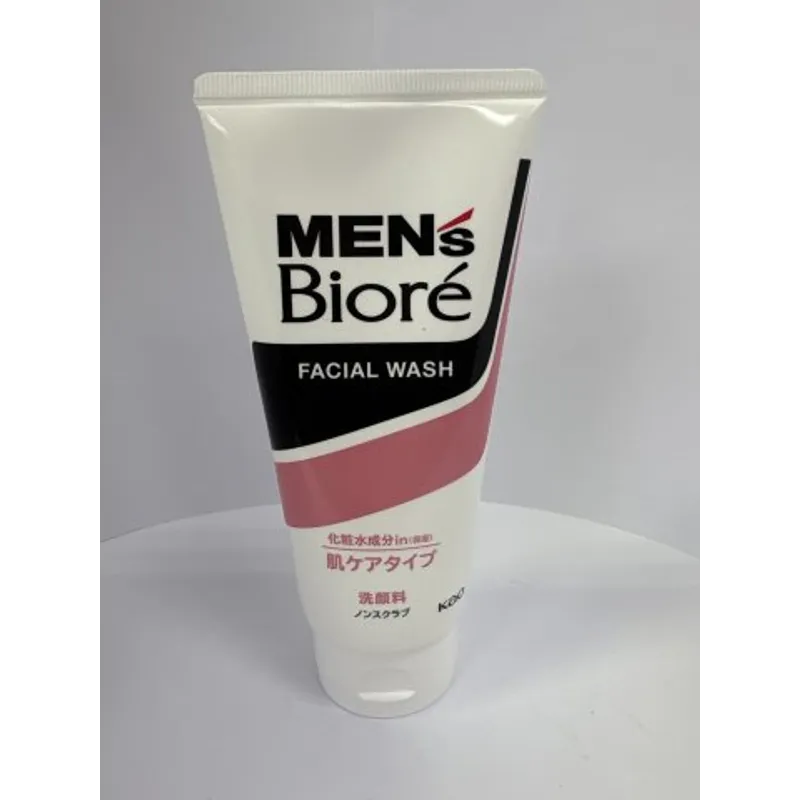 Biore碧柔男士洗面膏130G-倍爽水潤(粉)