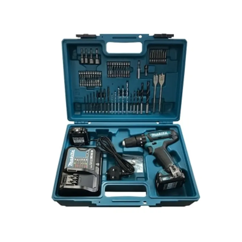 Makita 12V衝擊電鑽套裝(連74件配件)(快充/2.0Ah x2)