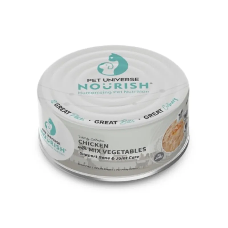 PETUNIVERSENOURISH 活力 雞肉 + 蔬菜（啫喱）- 骨骼配方（70g）貓罐 080626