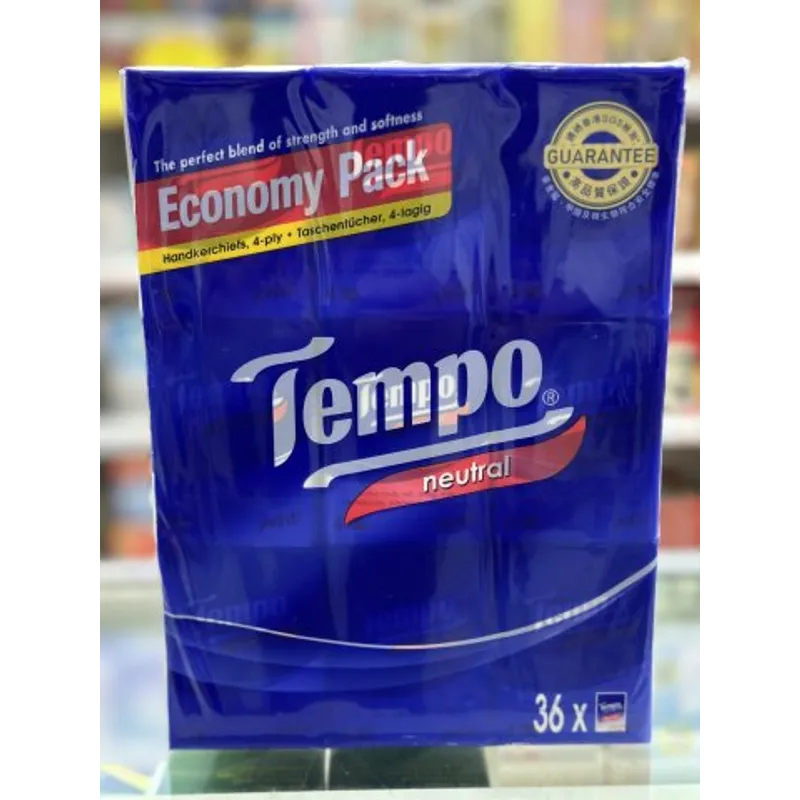 Tempo得寶迷你裝紙巾（無味）36包