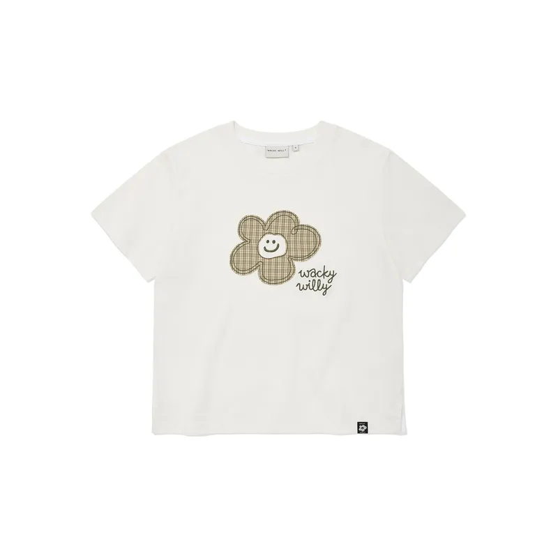 WACKY WILLY 女士格紋 LILY LOGO T恤