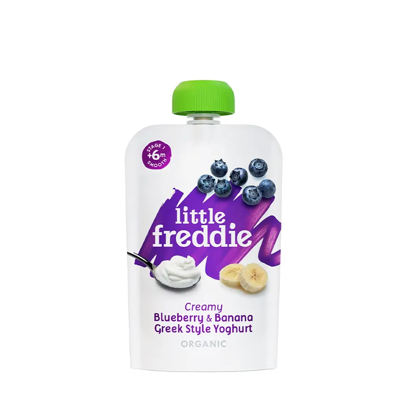 LITTLE FREDDIE 有机顺滑蓝莓+香蕉希腊奶酪 100G