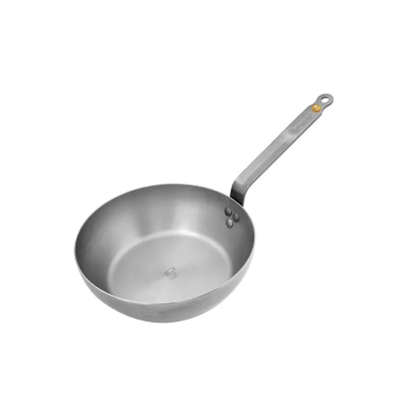 de Buyer 原礦蜂蠟 傳統柄平底鐵深煎炒鍋 24cm