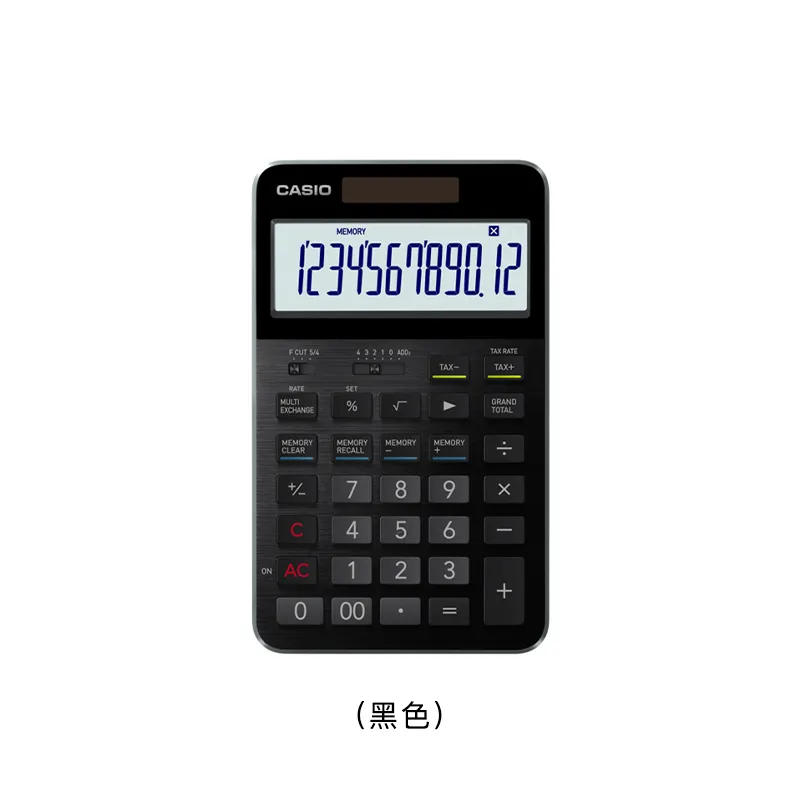 CASIO 旗舰级纤巧桌上型计算器(黑色) S100X/BK