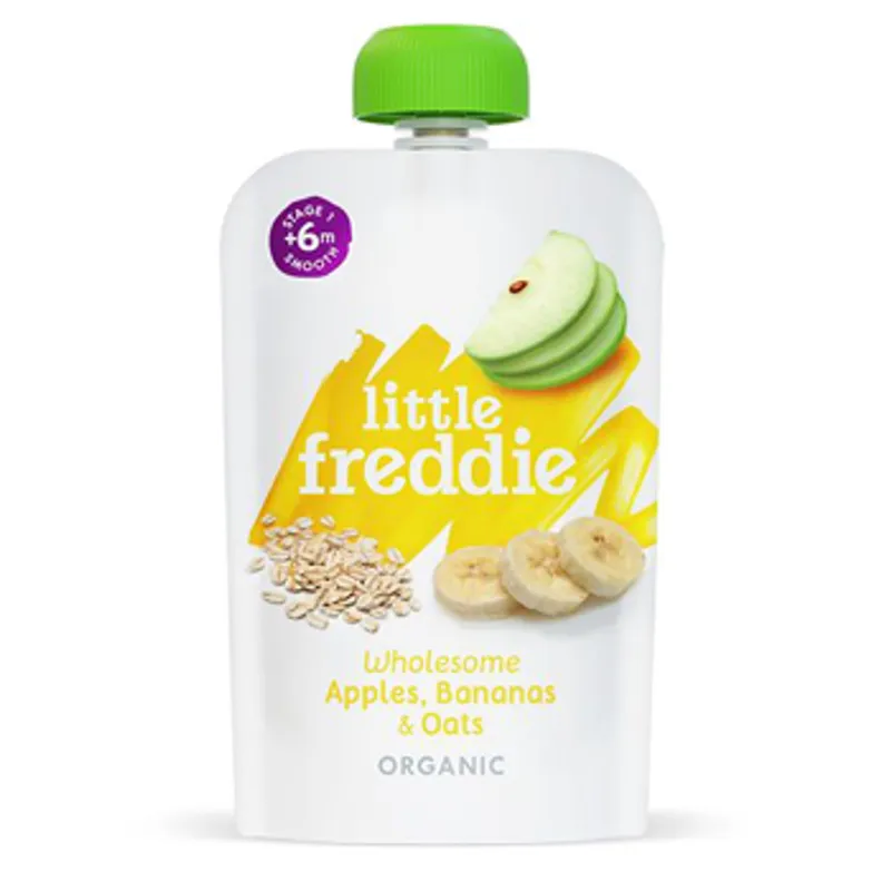 LITTLE FREDDIE 有機健康蘋果+香蕉+燕麥糊 100G