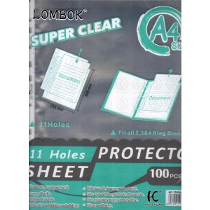 LOMBOK HC-3305A透明資料保護套(11孔)