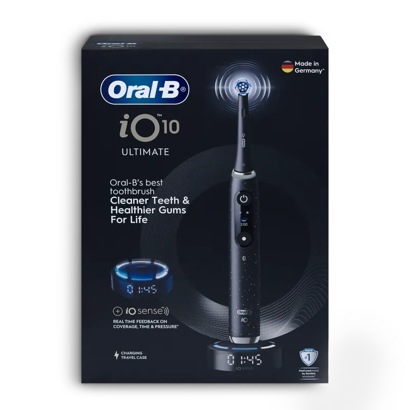 BRAUN 充電電動牙刷+4刷頭 iO10 星際黑