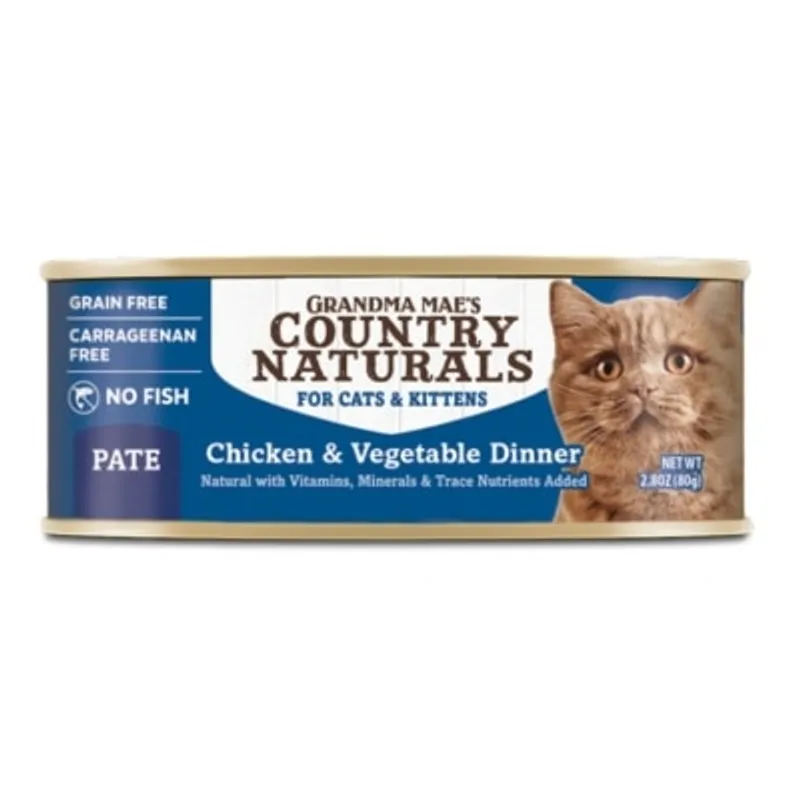 COUNTRY NATURAL Country Naturals 無穀物 肉泥配方 主食貓罐頭 2.8oz
