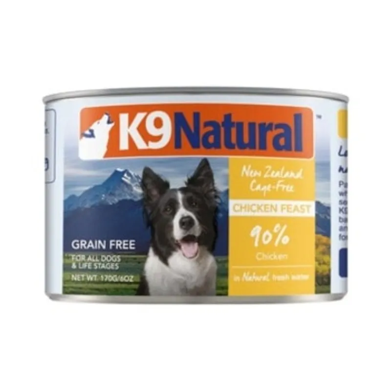 K9 Naturals [K9-C-C170] - 雞肉盛宴 主食狗罐頭 170g