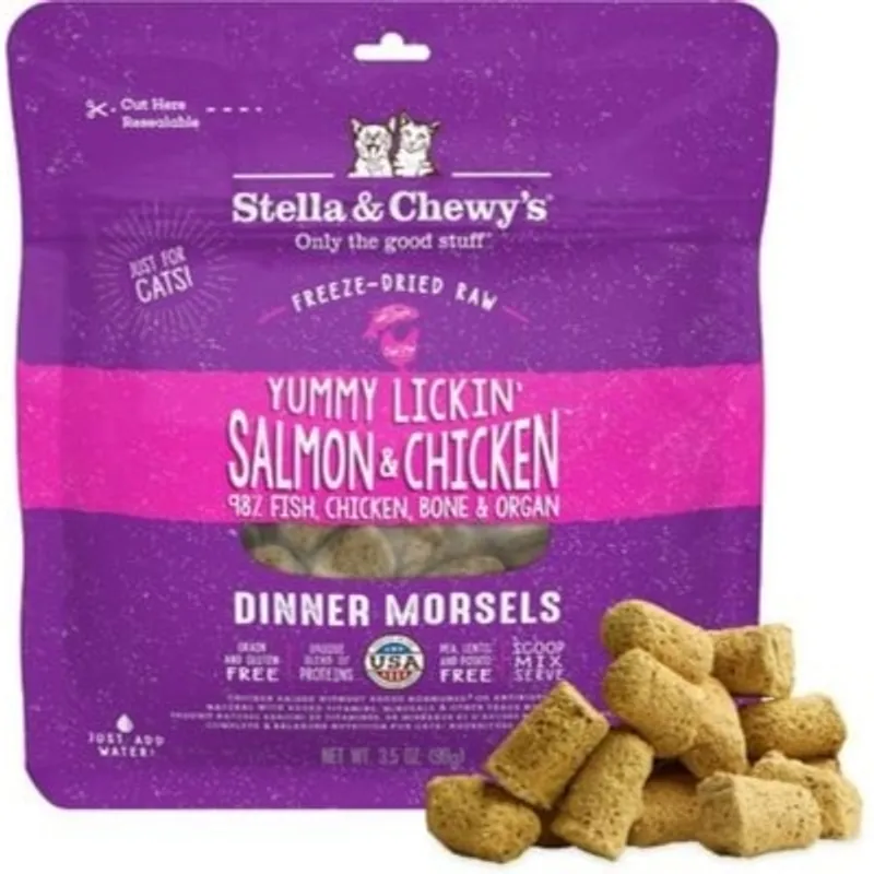Stella & Chewy's 凍乾生肉主糧 三文魚雞肉配方貓糧