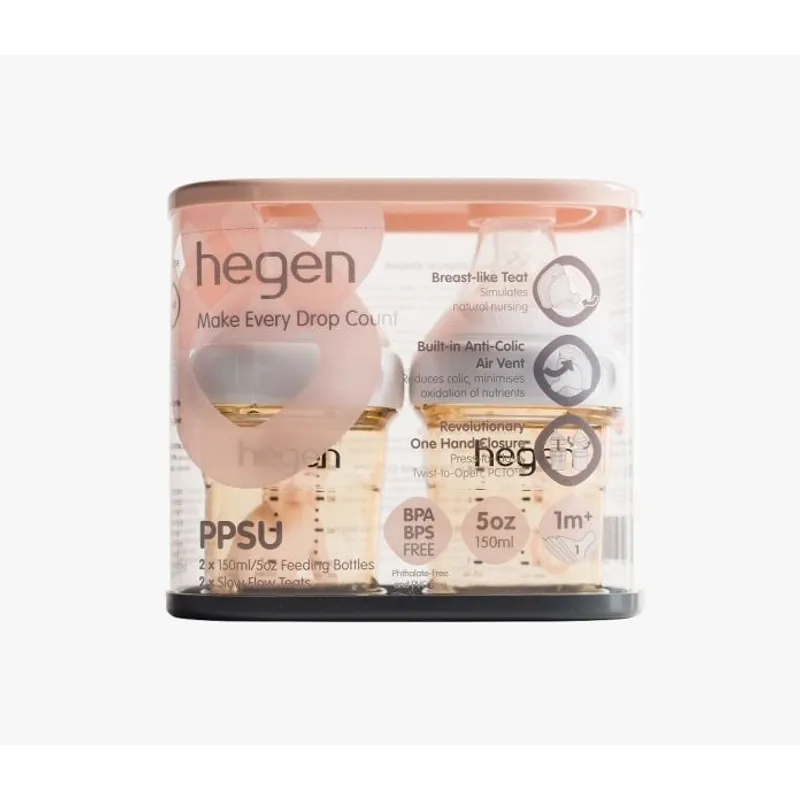 Hegen – PCTO™ PPSU多功能寬口奶瓶 150ml/5oz (2支裝)