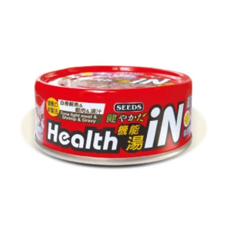 種子 [Health iN] 白身鮪魚+蝦肉+果寡糖 (80g) 貓罐頭 822035