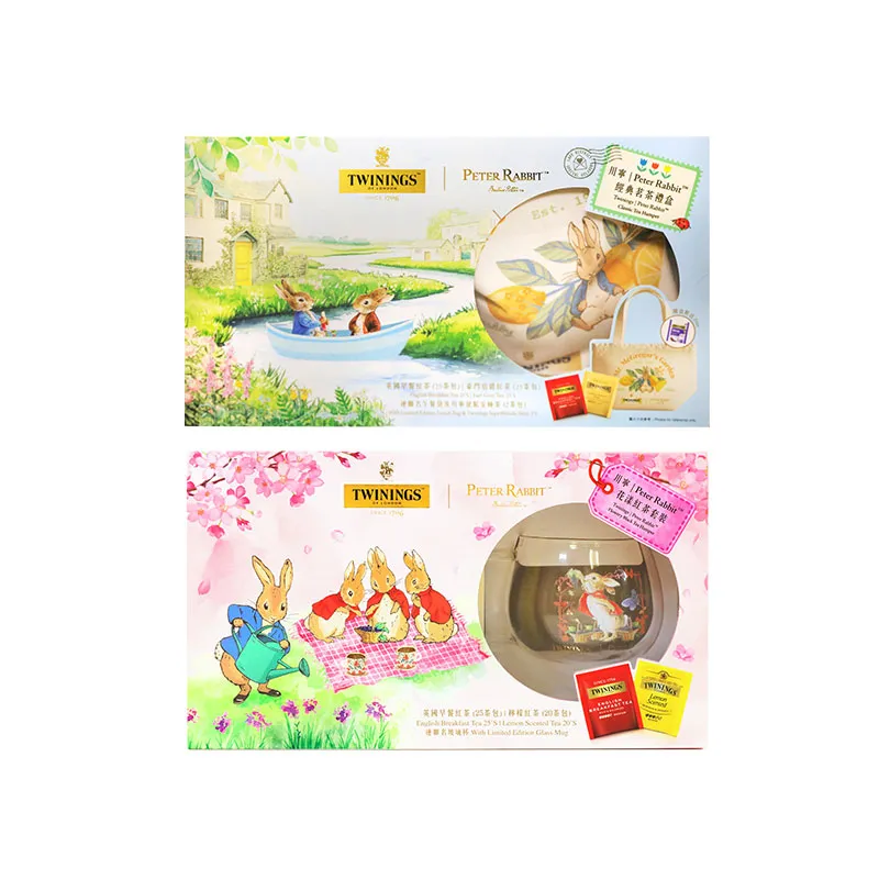 英国川宁 X PETER RABBIT 经典茗茶礼盒 /花漾红茶套装 50小包