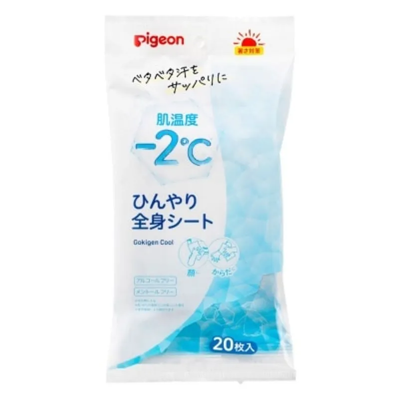 PIGEON貝親 嬰兒清涼降溫濕紙巾(24M+) 20片